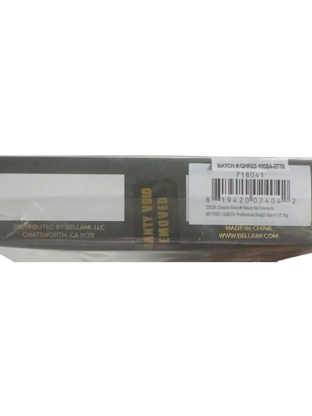 BELLAMI PROFESSIONAL Tape-In Hair Extensions Factory Sealed 18”  Color Chestnut